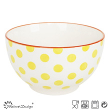 5,5 Zoll mit DOT Hand Painting Cereal Bowl